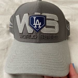 2018 World Series LA Dodgers hat, league champs. New Era. One size fits most.